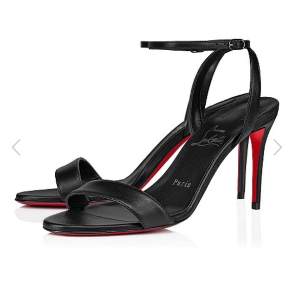 Christian Louboutin Shoes - Christian Louboutin Loubigirl Black Ankle Strap Heels